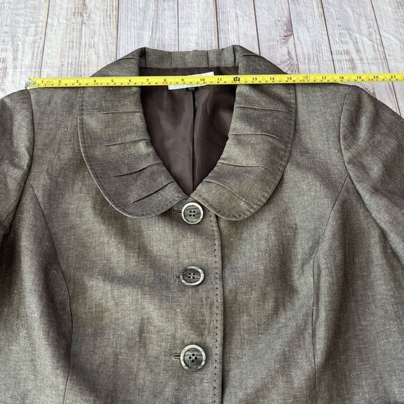 Tahari Arthur S Levine Women's Blazer 4 Button, Wide Scalloped Lapels Size 20W, - Picture 6 of 10